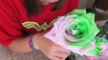 How To Make DIY Rainbow Roses Experiment With Princess Ava | Tie Dye Flowers Kids Crafts Spiderman