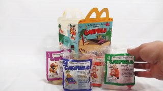 Garfield 1988 Toy Set, McDonalds Retro Happy Meal Toy Series | Kids Meal Toys | LuckyPennyShop.com