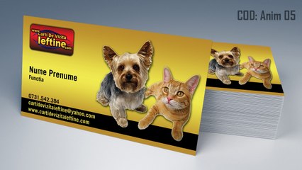 Carti de vizita Animale Caini Pisici Pasari by CDVi