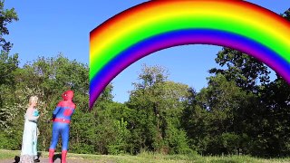 Pink Spidergirl Spider Prank Spiderman in Real Life Elsa vs Skeleton Man vs Joker Funny Superheroes