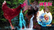 Frozen Surprise eggs learning Domestic Animals names - Colors Dinosaurs Finger family 3d Rhymes