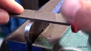 Making TANTO KNIFE-DAMASCUS Handguard and Pommel Part 2