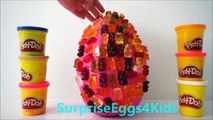 Learn Colours Gummy Bear Compilation - Gummy Candy Surprise Egg Song - Finger Family Nursery