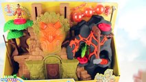 Dinosaurs Castle Toy Playset! Learn Learning Dinosaurs T rex for kids Toy. T-Rex Attack Battle Toy!