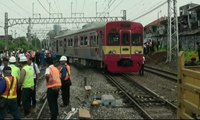 KRL Anjlok di Stasiun Manggarai