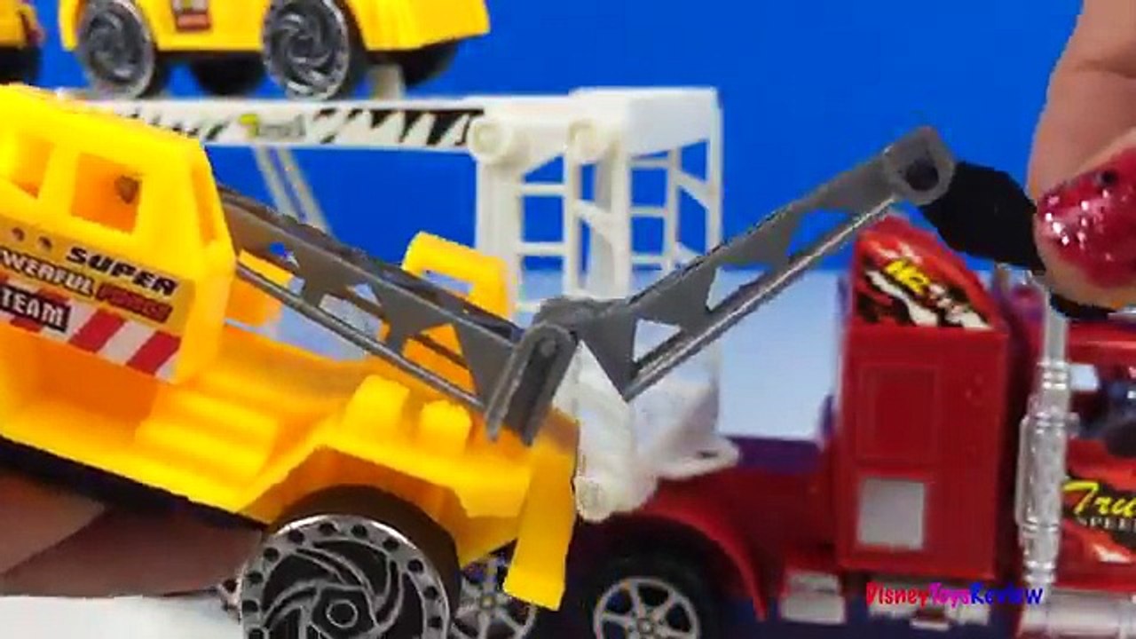 UNBOXING SUPER TRUCK CAR TRANSPORTER WITH TANKER CRANE TOW TRUCK CEMENT TRUCK DUMP TRUCK & EXCAVATOR