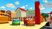 2 bad Racing Cars and Car Patrol fire truck and police car | Cars & Trucks cartoon for children