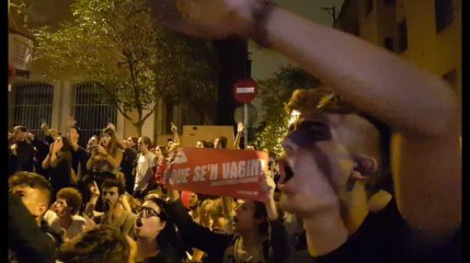 Catalogne : des sit-ins nocturnes pour réclamer le départ des policiers espagnols