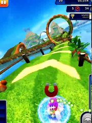 [Sonic Dash] Super cool zazz boss battle knukles vs ZAZZ