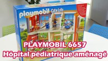 Playmobil Lhôpital pédiatrique aménagé (6657) - Construction de la gamme City Life