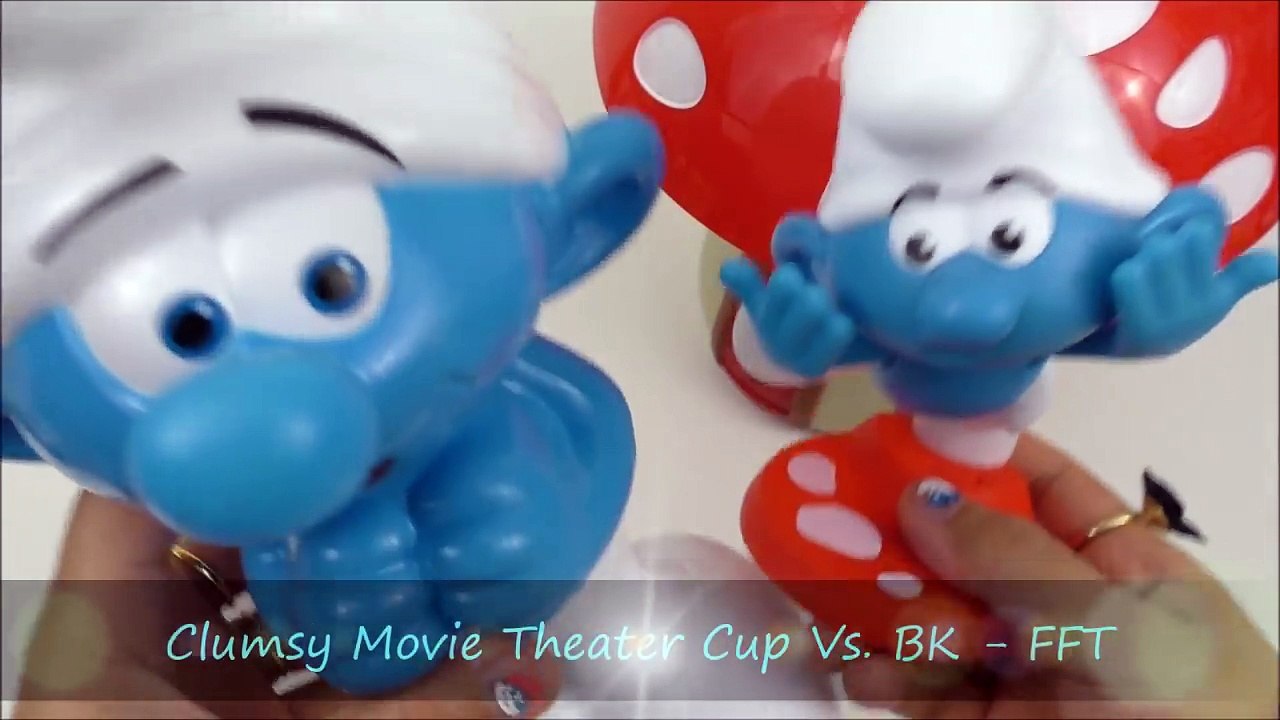 2017 SMURFS THE LOST VILLAGE MOVIE CUP POPCORN BUCKET McDONALD'S SMURFS HAPPY MEAL TOYS BURGER KING-C8oq-MlKZwY