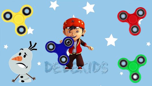  Mainan  Anak  Fidget Spinner Upin  Ipin  Shiva Antv BoBoiBoy 