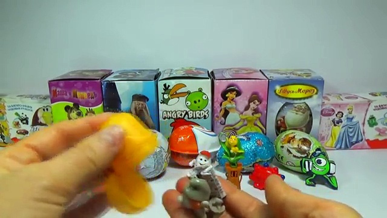 11 Kinder surprise and Surprise eggs MAGIC Kinder RIO Monsters The SMURFS Disney fairies!