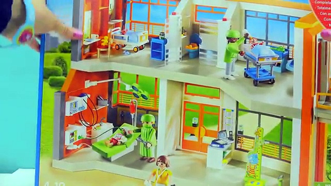 Broken Leg + Baby Gets A Shot From Doctor At Childrens Medical Hospital Playmobil Video