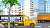 The Red Truck and The Tow Truck | Service & Emergency Vehicles Cars & Trucks Cartoon for children