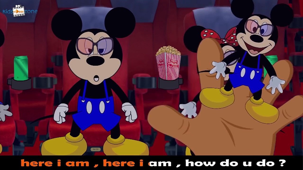 Mickey mouse crying crashed motor bike finger family nursery rhymes for children | Toys fun