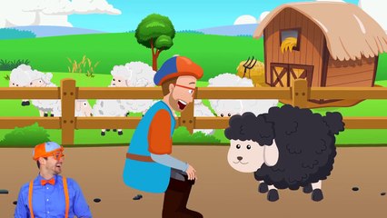 Bedtime Songs with Blippi | Baa Baa Black Sheep - Lullaby for Sleep