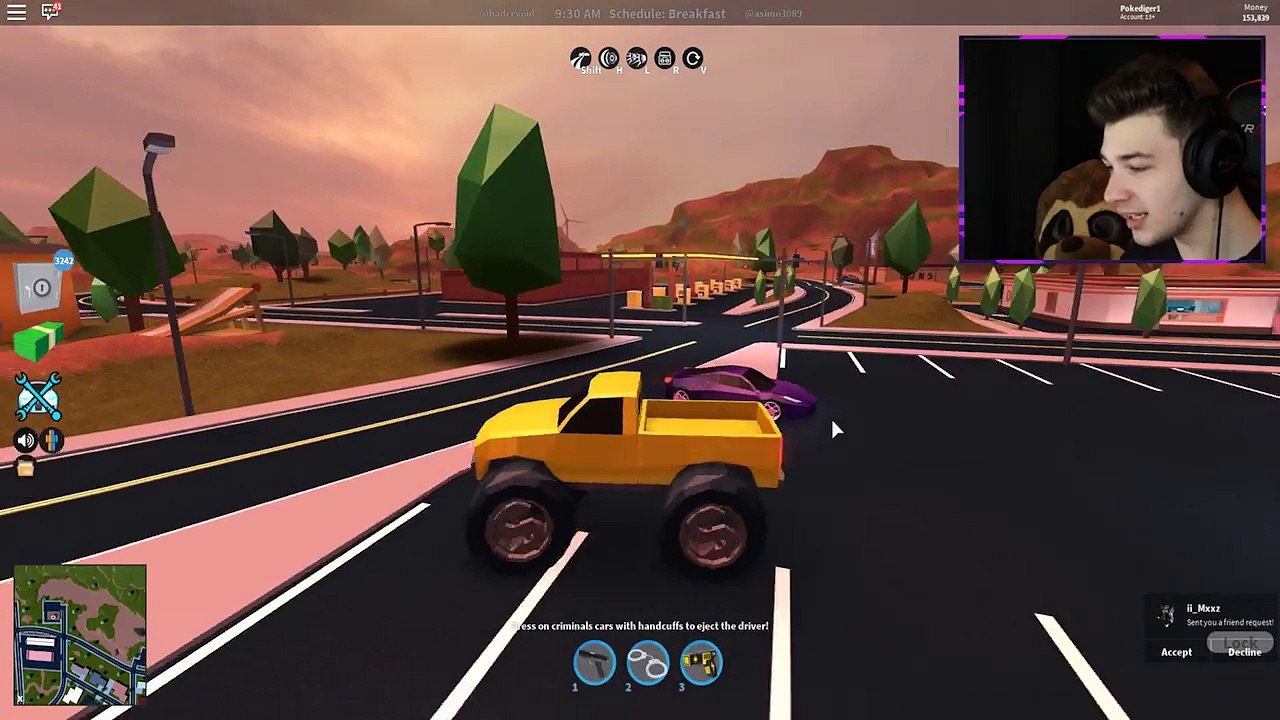 Maxing Out The Monster Truck On Roblox Jailbreak Video Dailymotion - jailbreak roblox at robloxjailbreak instagram metrics