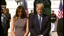 Fusillade de Las Vegas : Trump et sa femme observent une minute de silence