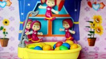 Five Masha Jumping on the water Bed a Lot of Candies TOP Nursery Rhyme Song Compilation Learn Num