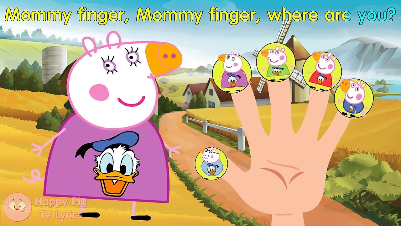 #Peppa Pig #Donald Duck #Finger Family #Nursery Rhymes Lyrics and More