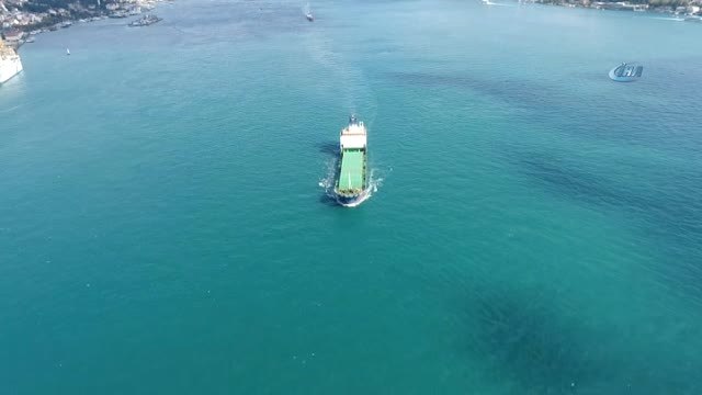 İstanbul-Özel)turkuaz Rengine Bürünen İstanbul Boğazı Havadan Görüntülendi