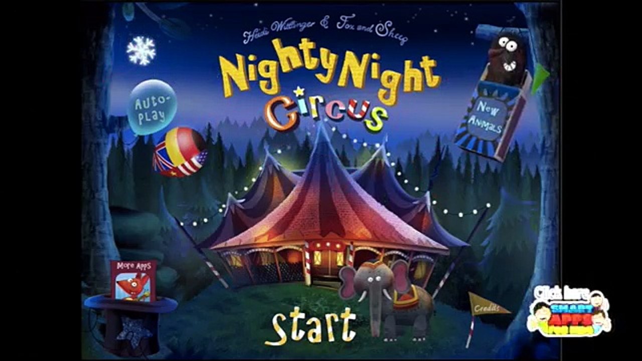 Nighty Night Circus Part 2 Christmas! - bedtime story & lullaby for kids - app demo for kids