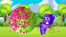 Gummy Mega Bear Attacked by Giant Monster Foot Finger Family Rhyme For Children +More Kids Songs