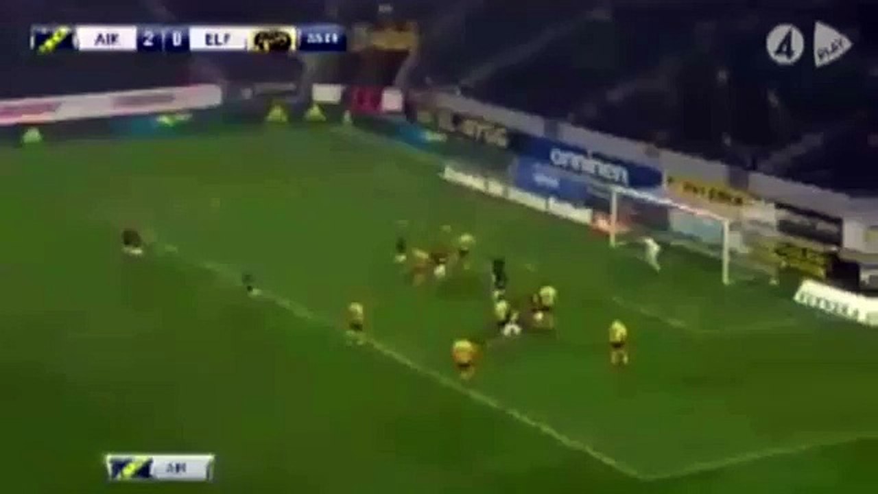 AIK 2:1 Elfsborg  (Swedish Allsvenskan. 1 October 2017)
