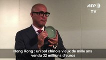 Hong Kong/Enchères: Prix record pour une céramique chinoise