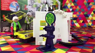 PLAYMOBILGLOW IN THE DARK TOY ROBOTS WITH A MAD SCIENTIST