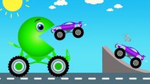 Colors for Children to Learn with Packman Cartoon Car Toys - Colours for Kids to Learning