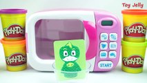 PJ Masks - Catboy, Owlette, Gekko Finger Toys Learn Colors with Play Doh Cooking Microwave Oven Toy