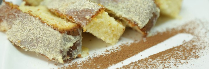 طريقة الكيك ، كيكة الرمل بدون زبادي