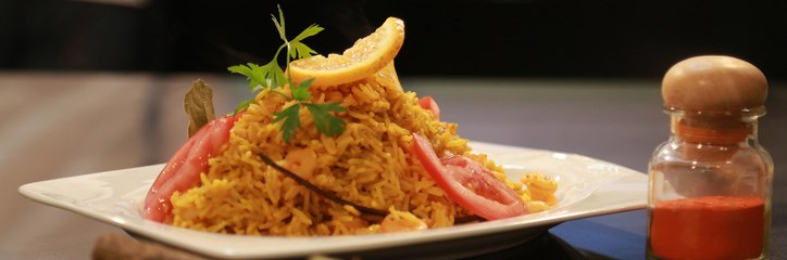 اكلات هنديه : برياني بالقريدس