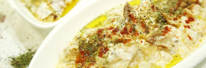 طبخات فتة الحمص باللبن