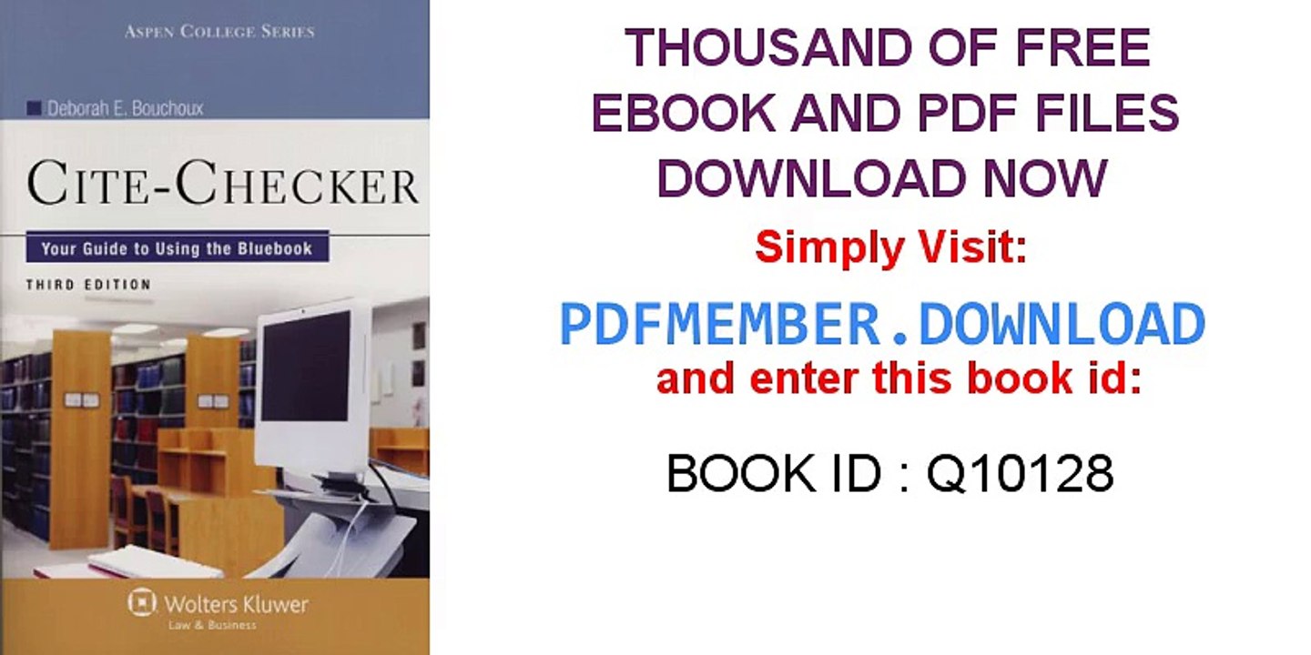 [PDF Download] Cite Checker