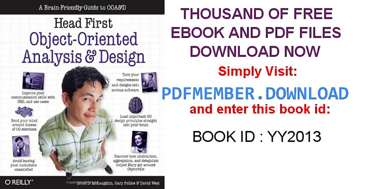 [PDF Download] Head First Object Oriented Analysis and Design