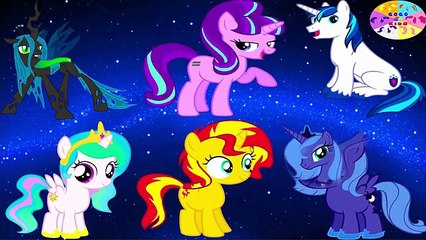 My Little Pony Mane 7 Transforms - From Baby to Big Alicorns - MLP Coloring Videos For Kids