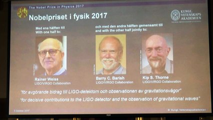 노벨물리학상 '중력파 확인' 3명 공동 수상 / YTN