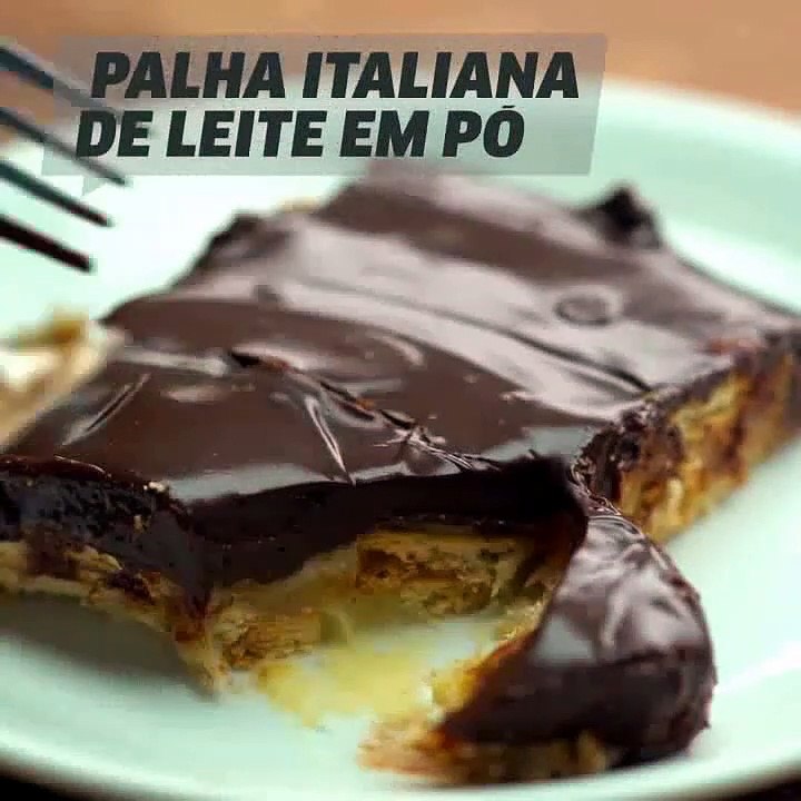 Delícia- Palha Italiana com Leite em pô: Receita