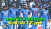 India reclaims No.1 Spot in ODIs, Kohli continues his No.1 lead