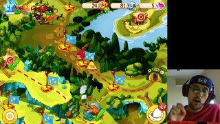 Lets Play Angry Birds EPIC PART 5: Matilda the Healer! Tough Monty + More Upgrades (iOS Face Cam)