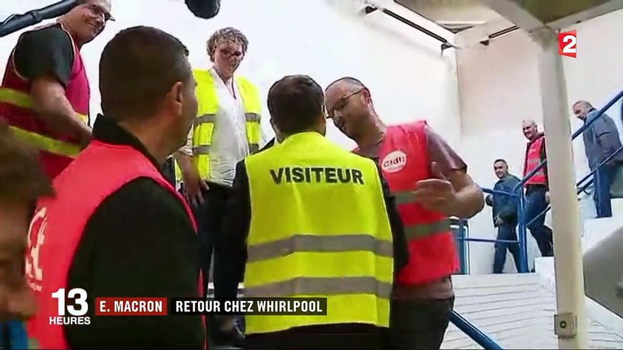 Amiens : retour chez Whirlpool pour Emmanuel Macron