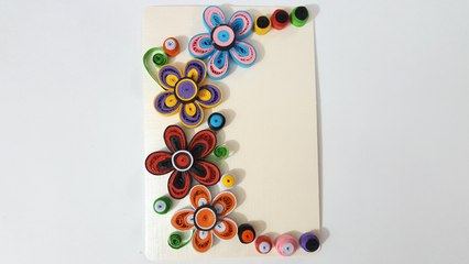 ✅How to make a quilling card | paper quilling