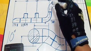 Piping - How to Find Fittings Take Off using Reducer Tee 90, 45 deg Elbow