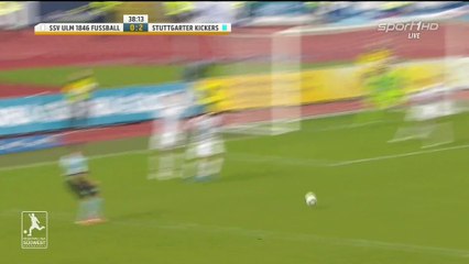 0-2 Lukas Scepanik Goal Germany  Regionalliga Süd/Südwest - 03.10.2017 SSV Ulm 0-2 Stuttgarter...