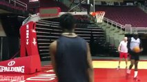 Kardashian Curse Hits Travis Scott As He Struggles To Make Jump Shot At Houston Rockets Practice