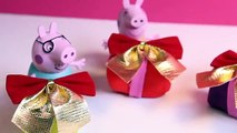 Peppa Pig Christmas Presents Gifts Play Doh Surprise Eggs Regalos de Navidad de Peppa Pig