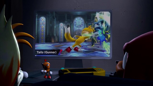 Knuckles and Tails are in Smash! Sonic Animation
